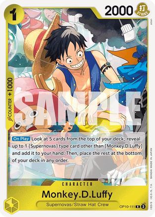 Monkey.D.Luffy (111) (OP10-111) - Feuille de sang royal