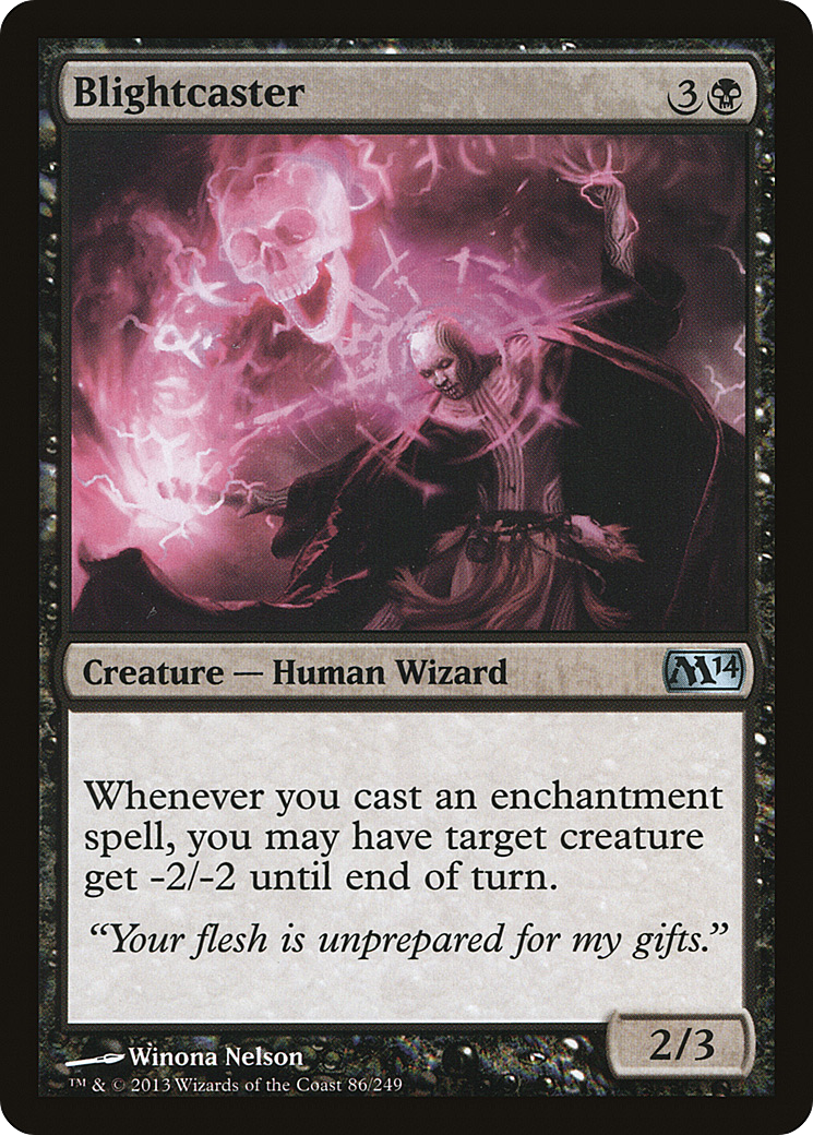 Blightcaster (M14-086) - Magic 2014 Foil