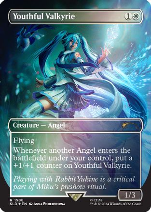 Youthful Valkyrie (Rainbow Foil) (SLD-1588) - Secret Lair Drop Series Foil