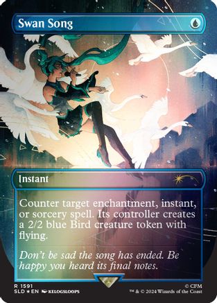 Le Chant du Cygne (1591) (Arc-en-ciel) (SLD-1591) - Secret Lair Drop Series Foil