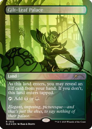 Gilt-Leaf Palace (Rainbow Foil) (SLD-1322) - Secret Lair Drop Series Foil