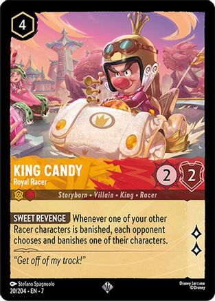 King Candy - Royal Racer (20/204) - Feuille froide de l'île d'Archazias