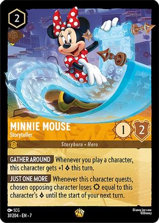 Minnie Mouse - Conteuse (31/204) - Feuille froide de l'île d'Archazias
