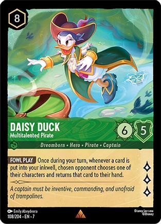 Daisy Duck - Pirate aux multiples talents (108/204) - Archazias Island Cold Foil