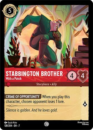 Stabbington Brother - Avec un patch (128/204) - Archazias Island Cold Foil