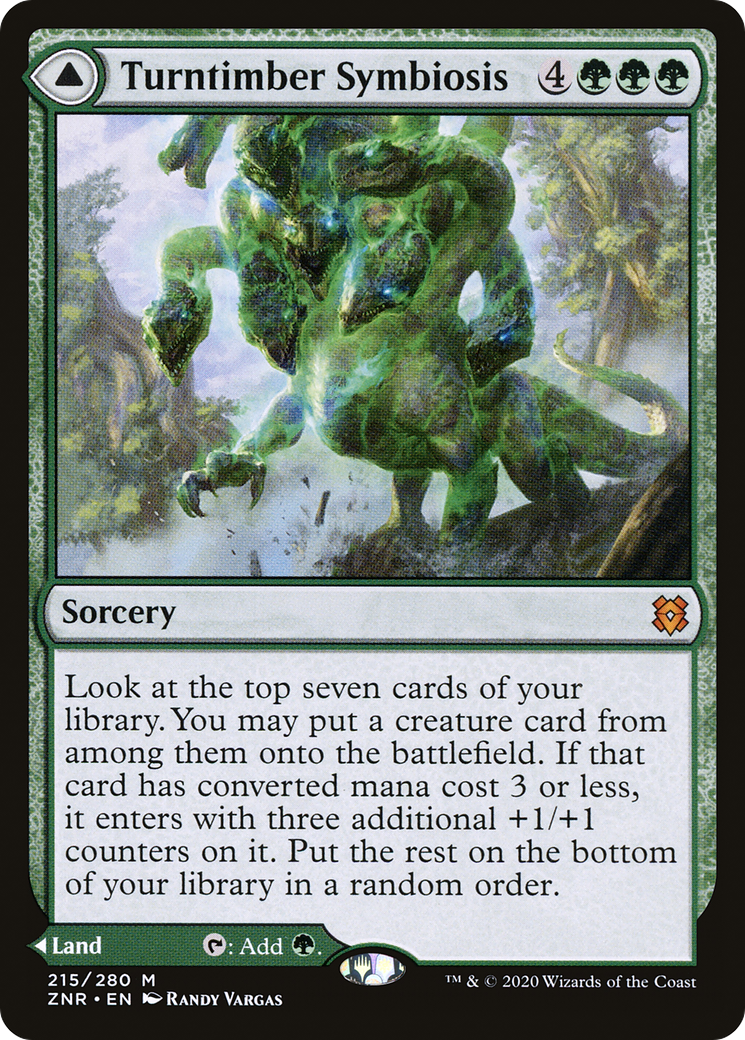 Symbiose de Turntimber // Turntimber, Bois Serpentin (ZNR-215) - Zendikar Rising Foil