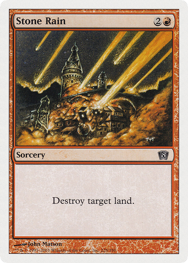 Pluie de pierres (8ED-225) - Huitième édition