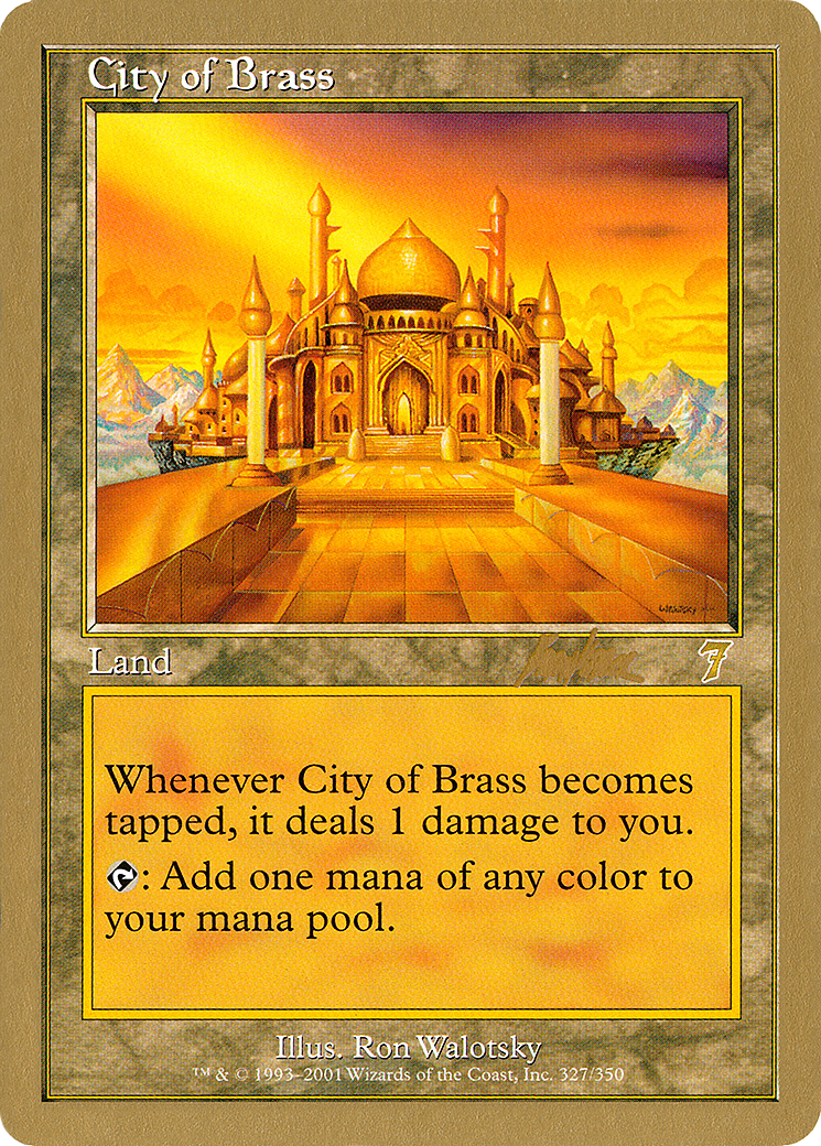 City of Brass - 2002 Brian Kibler (7ED) (WCD-BK327) - World Championship Decks 2002