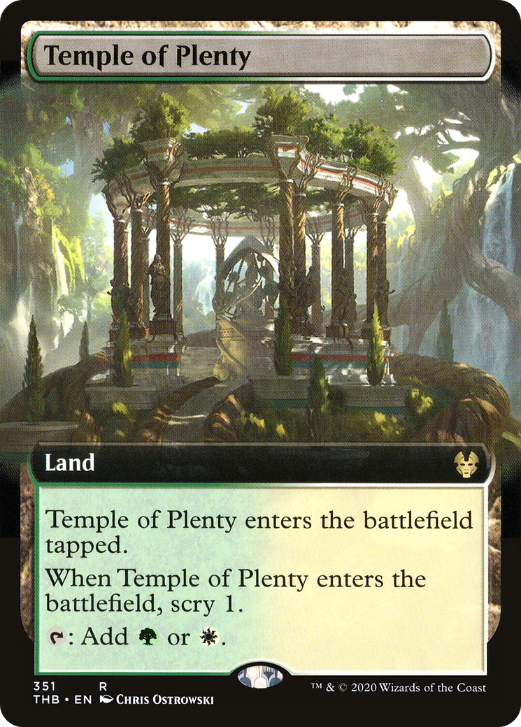 Temple of Plenty (Extended Art) (THB-351) - Theros Beyond Death: (Extended Art)