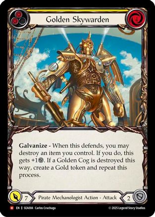 Golden Skywarden (SEA004) - High Seas Rainbow Foil