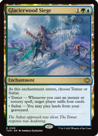 Siège de Glacierwood (PPTDM-189) - Pack promotionnel : Tarkir : Tempête de dragons Foil