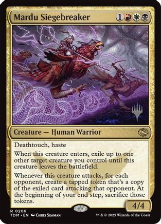 Mardu Siegebreaker (PPTDM-206) - Promo Pack: Tarkir: Dragonstorm Foil