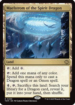 Maelstrom of the Spirit Dragon (PPTDM-260) - Promo Pack: Tarkir: Dragonstorm Foil