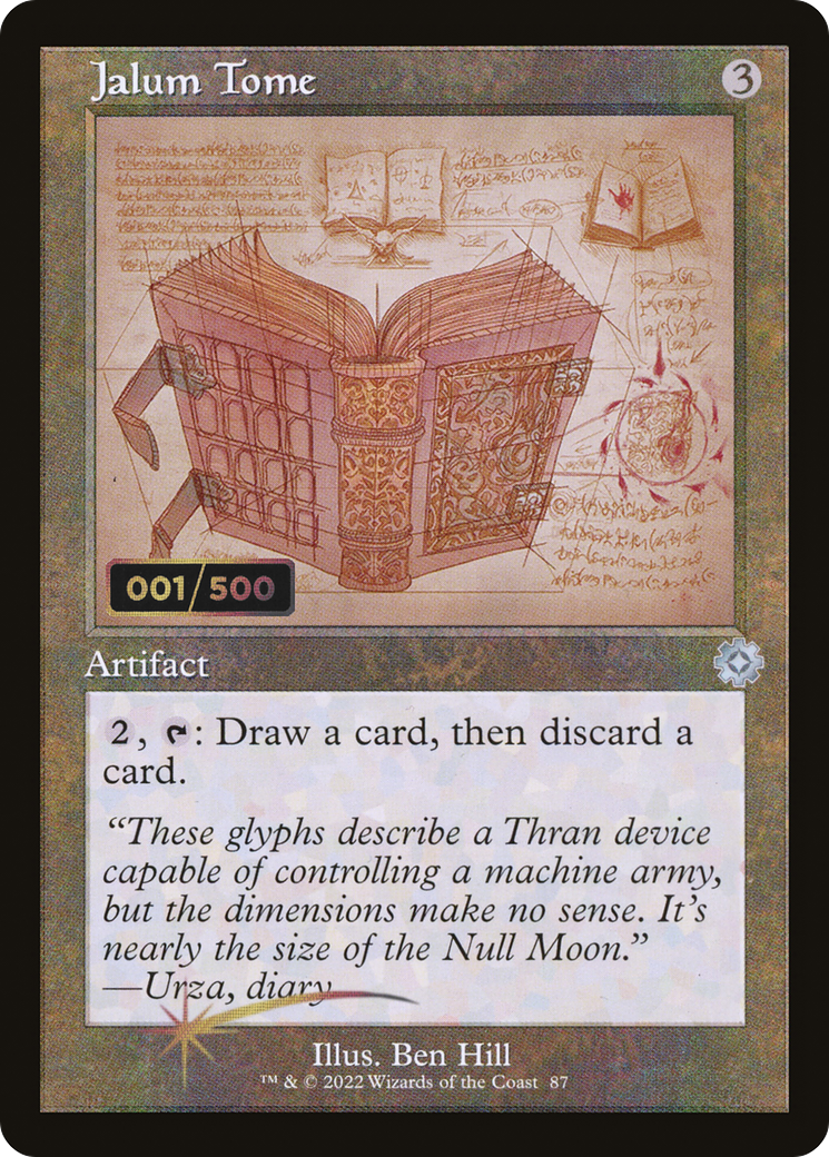 Jalum Tome (Schematic) (Serial Numbered) (BRR-87Z) - The Brothers' War Retro Artifacts Foil