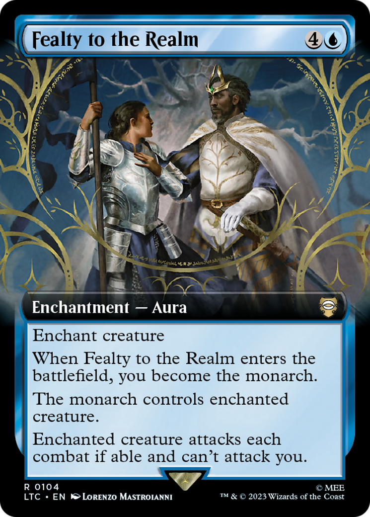 Fealty to the Realm (Extended Art) (LTC-104) - Tales of Middle-earth Commander: (Extended Art) Foil