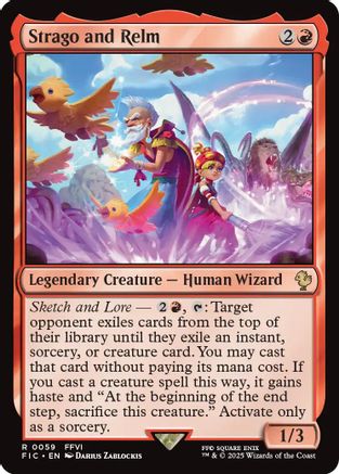 Strago and Relm (FIC-059) - Commander: FINAL FANTASY