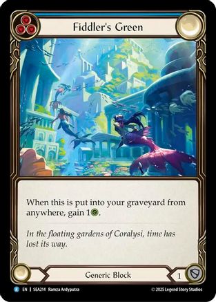 Fiddler's Green (Blue) (SEA214) - High Seas Rainbow Foil