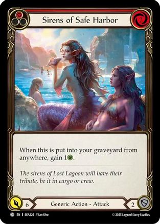 Sirens of Safe Harbor (Red) (SEA226) - High Seas Rainbow Foil