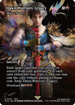 Dawn Warriors' Legacy - Mizzix's Mastery (Showcase) (FCA-041) - FINAL FANTASY: Through the Ages / Dawn Warriors' Legacy (Borderless) Foil