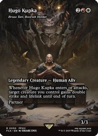 Hugo Kupka - Bruse Tarl, Boorish Herder (Showcase) (FCA-050) - FINAL FANTASY: Through the Ages / Hugo Kupka (Borderless) Foil