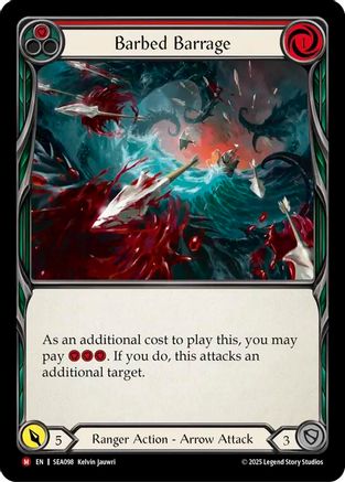 Barbed Barrage (SEA098) - High Seas Rainbow Foil
