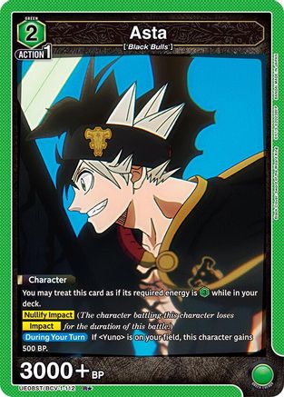 Asta (112) (R*) (UE08ST/BCV-1-112) - UE08ST Black Clover Starter Deck Foil