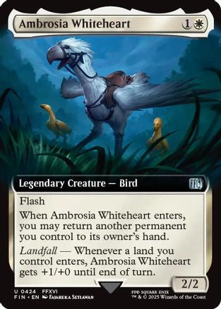 Ambrosia Whiteheart (Extended Art) (FIN-424) - FINAL FANTASY: (Extended Art) Foil