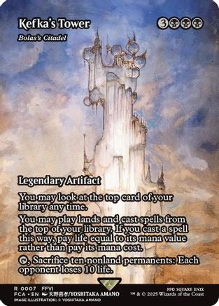 Kefka's Tower - Bolas's Citadel (Showcase) (FCA-007) - FINAL FANTASY: Through the Ages / Kefka's Tower (Borderless) Foil