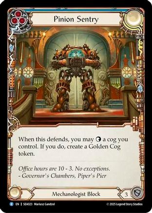 Pinion Sentry (SEA023) - High Seas Rainbow Foil