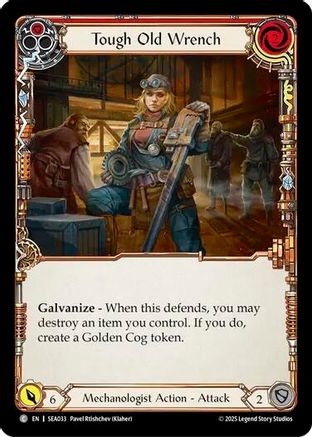 Tough Old Wrench (Red) (SEA033) - High Seas Rainbow Foil