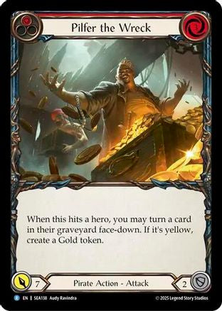 Pilfer the Wreck (Red) (SEA138) - High Seas Rainbow Foil