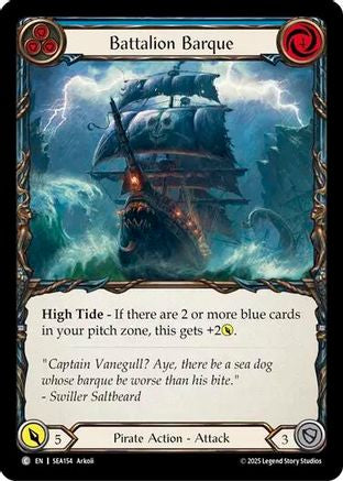 Battalion Barque (Blue) (SEA154) - High Seas Rainbow Foil