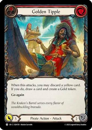 Golden Tipple (Red) (SEA159) - High Seas Rainbow Foil