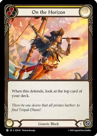 On the Horizon (Yellow) (SEA242) - High Seas Rainbow Foil