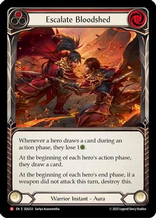 Escalate Bloodshed (SEA253) - High Seas Rainbow Foil