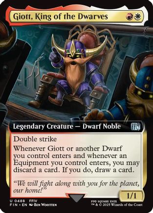 Giott, King of the Dwarves (FIN-488) - FINAL FANTASY: (Extended Art) Foil