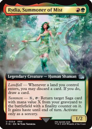 Rydia, Summoner of Mist (FIN-504) - FINAL FANTASY: (Extended Art) Foil