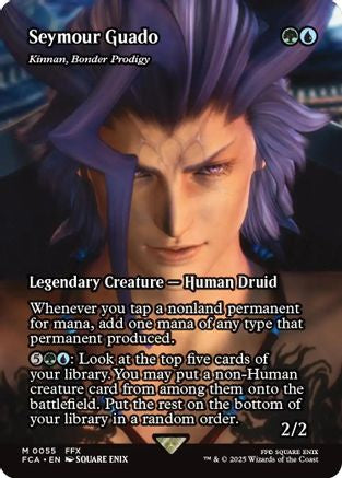 Seymour Guado - Kinnan, Bonder Prodigy (Showcase) (FCA-055) - FINAL FANTASY: Through the Ages / Seymour Guado (Borderless) Foil