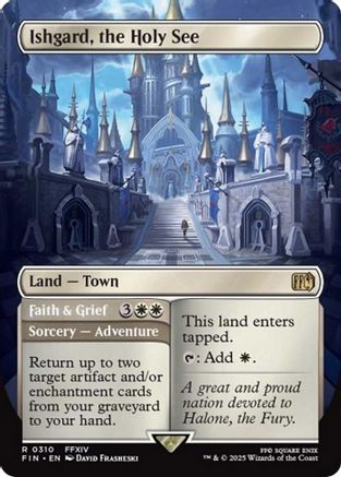 Ishgard, the Holy See // Faith & Grief (FIN-310) - FINAL FANTASY (Borderless) Foil