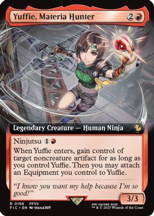 Yuffie, Materia Hunter (Extended Art) (FIC-158) - Commander: FINAL FANTASY