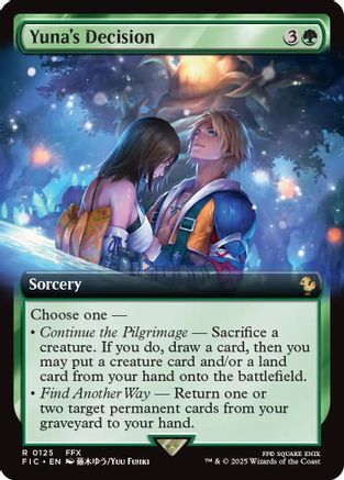 Yuna's Decision (Extended Art) (FIC-125) - Commander: FINAL FANTASY Foil