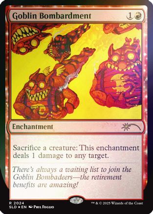 Goblin Bombardment (2024) (Rainbow Foil) (SLD-2024) - Secret Lair Drop Series Foil