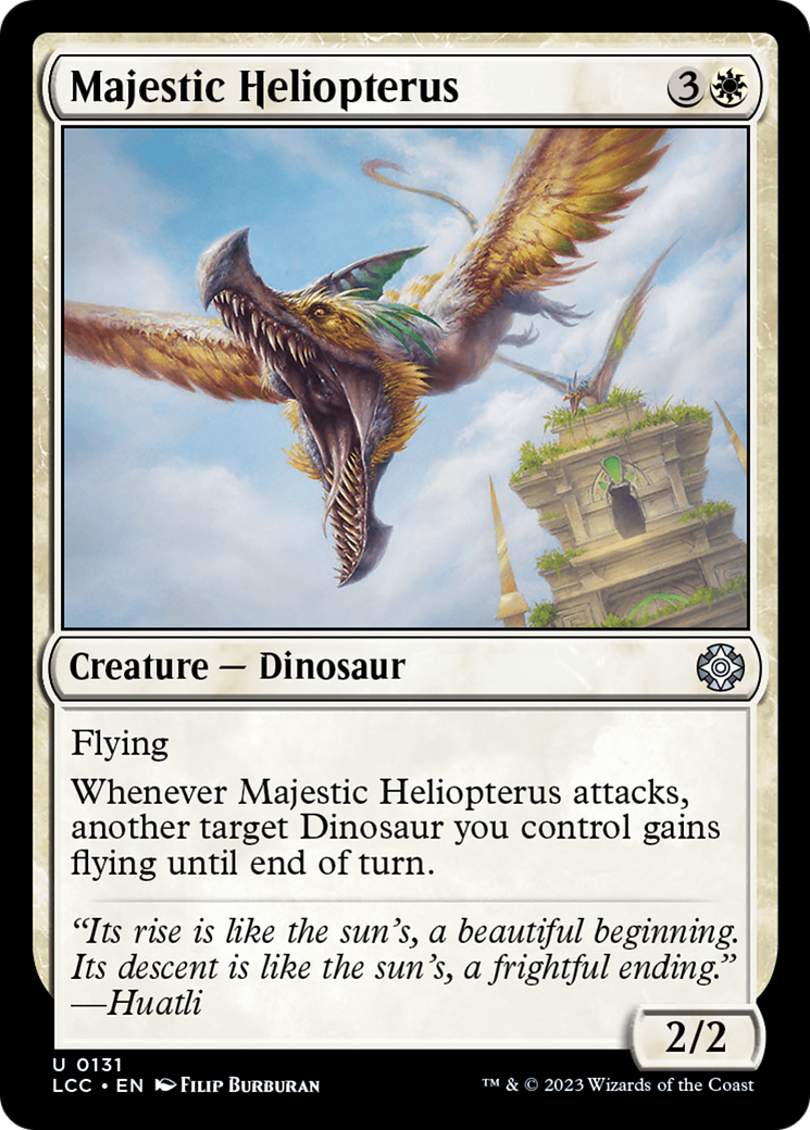 Majestic Heliopterus (LCC-131) - Commandant des Cavernes Perdues d'Ixalan