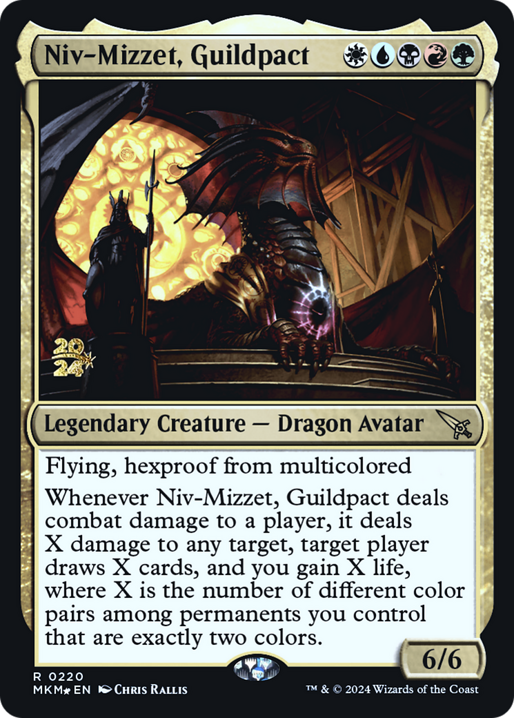 Niv-Mizzet, Guildpact (PRE-220) - Murders at Karlov Manor Promos Foil