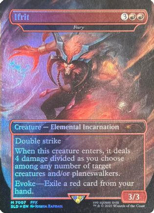 Ifrit - Fury (Rainbow Foil) (SLD-7007) - Secret Lair Drop Series Foil