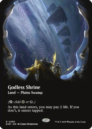 Godless Shrine (Borderless) (EOE-280) - Edge of Eternities