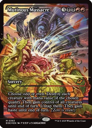 Mutinous Massacre (Showcase) (EOE-363) - Edge of Eternities Foil