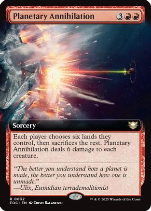 Planetary Annihilation (Extended Art) (EOC-032) - Commander: Edge of Eternities