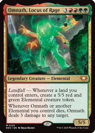 Omnath, Locus of Rage (EOC-123) - Commander: Edge of Eternities