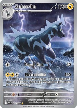 Zebstrika - 115/086 115 - SV White Flare Holofoil